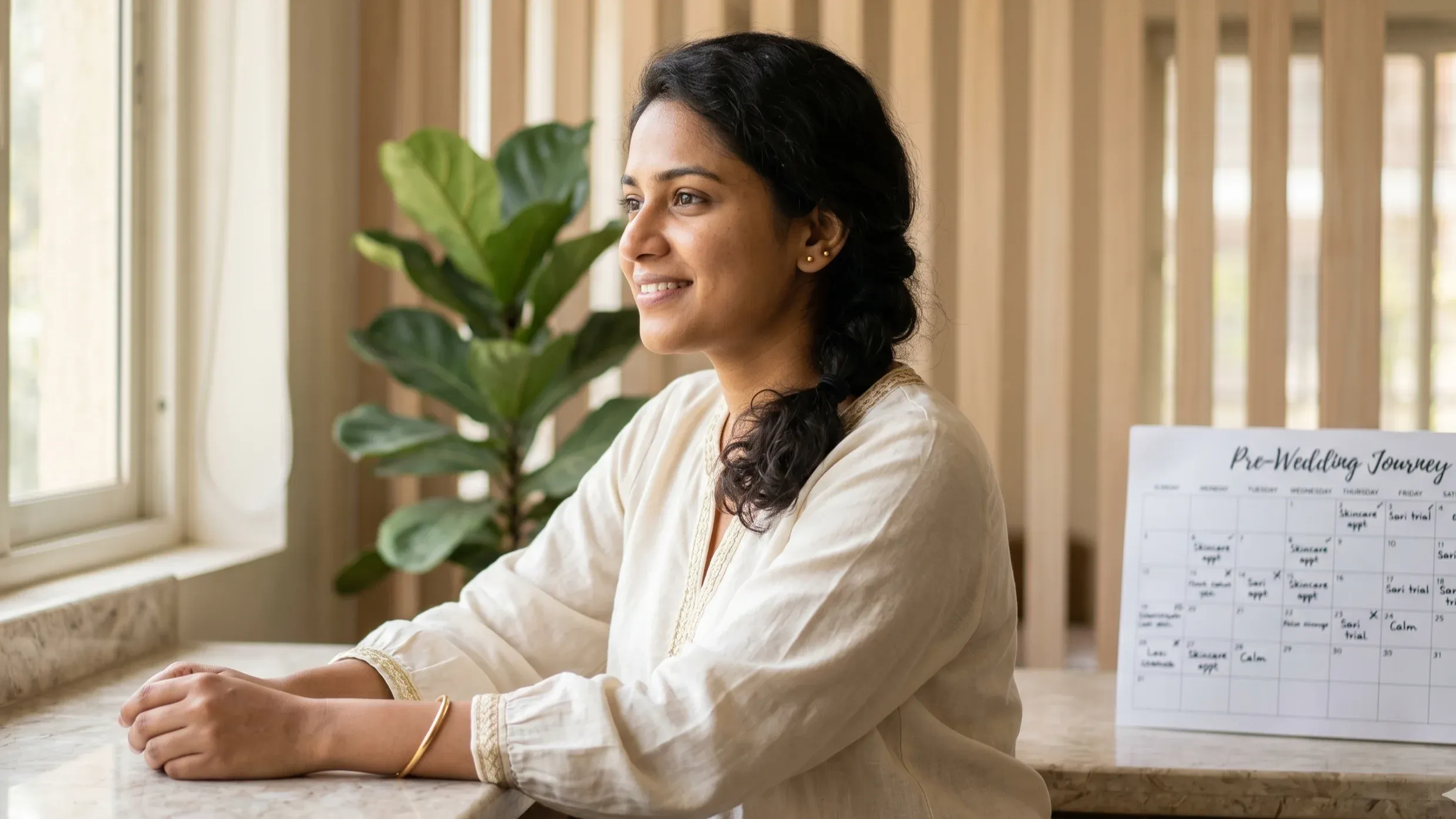 Illustration accompanying Skin care before a wedding: plan around the concern and recovery