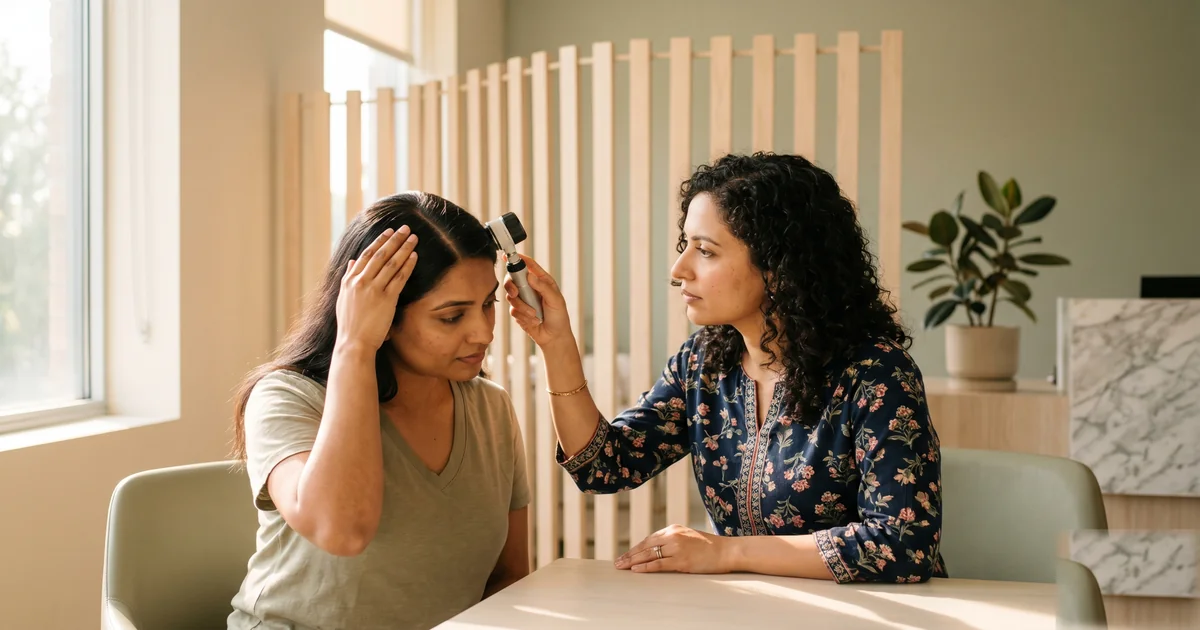Hair fall evaluation and treatment — bloodwork-first dermatology at SkinWise Clinic, Bengaluru.