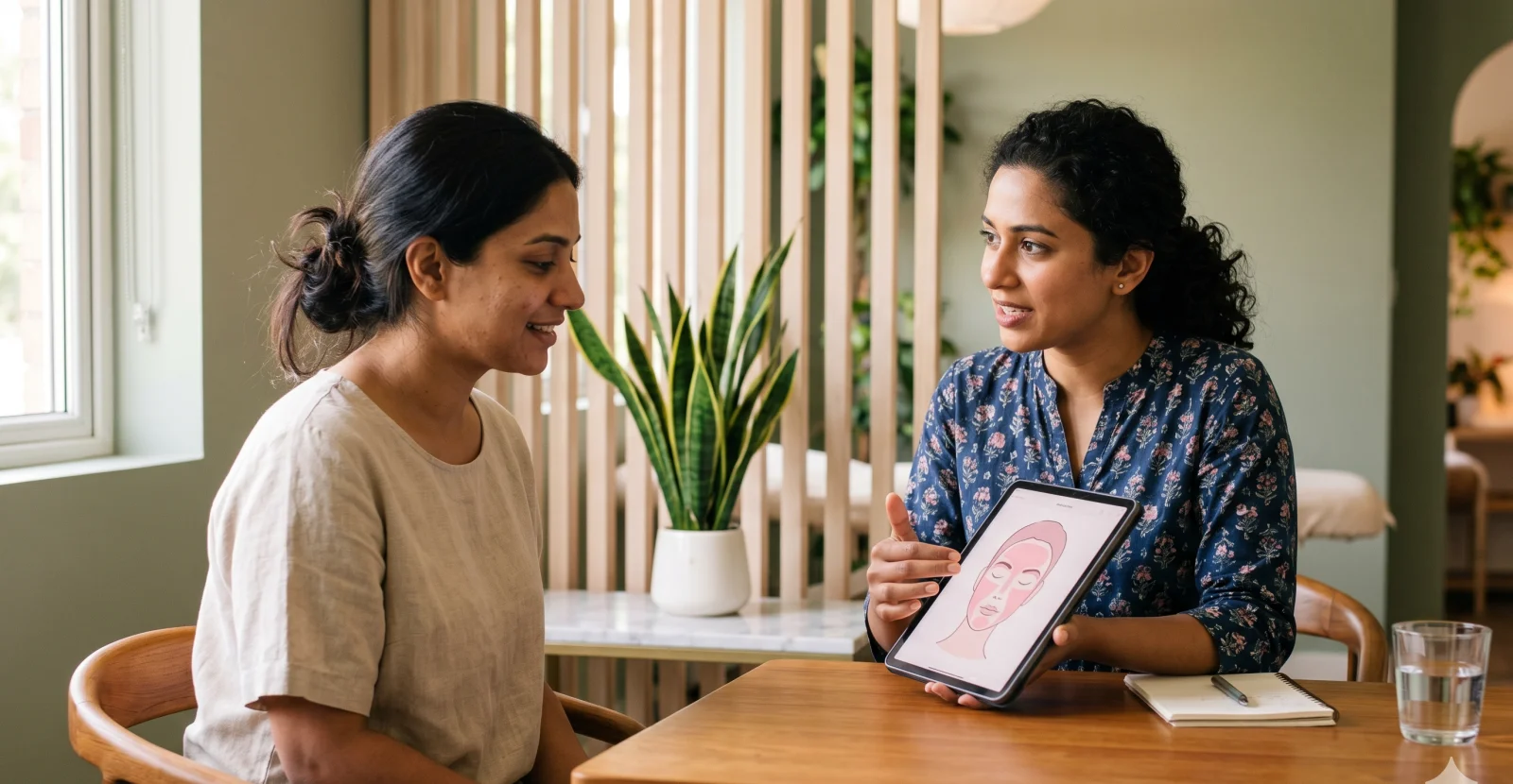 Dermatology consultation at SkinWise Clinic, Sarjapur Road, Bengaluru — skin analysis with Dr Khushboo Sethia.